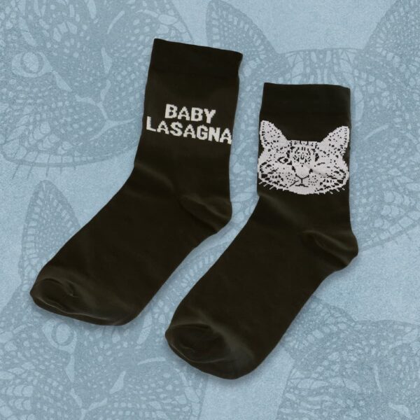 Baby Lasagna Socks - BLACK